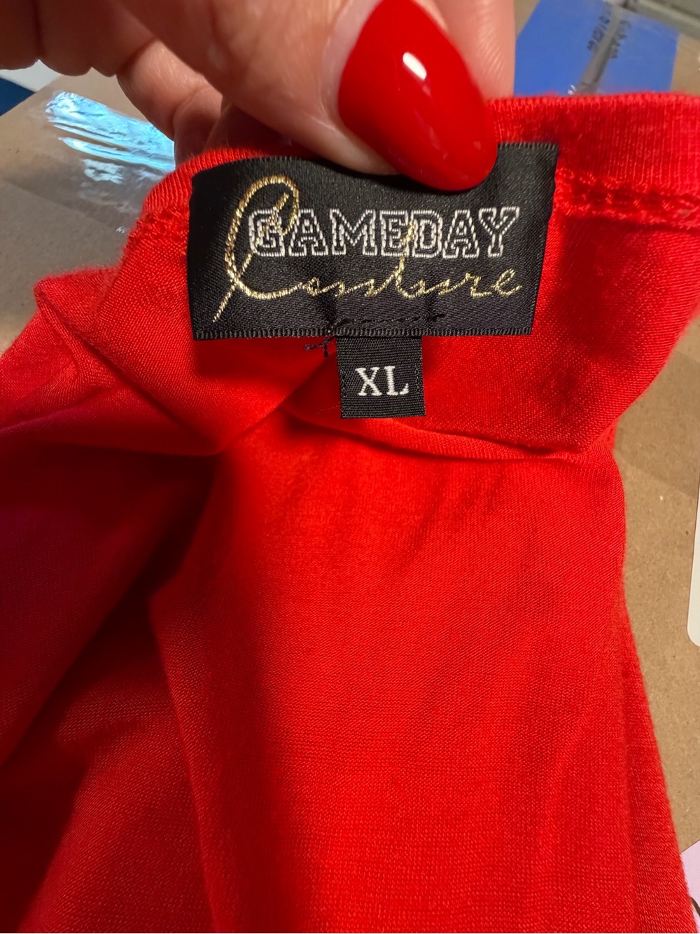 Gameday Couture Ohio State Buckeyes Open Cardigan XL Red Lightweight Duster - Picture 5 of 5